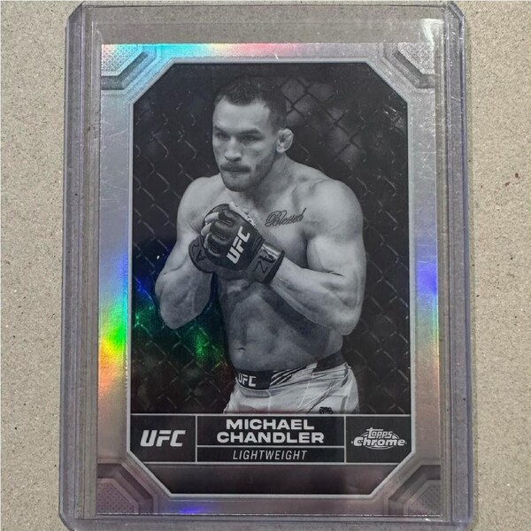 2024 Topps Chrome UFC - MICHAEL CHANDLER - Negative Refractor #136