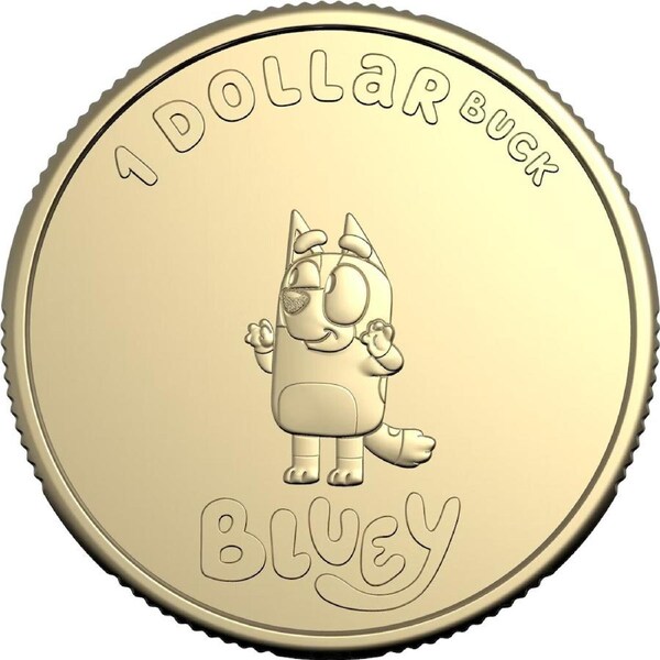 $1 2024 Bluey Dollar Buck Bingo NEW from RAM Bag AUS One Dollar Coin