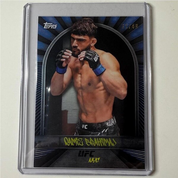 2024 TOPPS UFC NYC - RAMIZ BRAHIMAJ Blue 32/49 #16