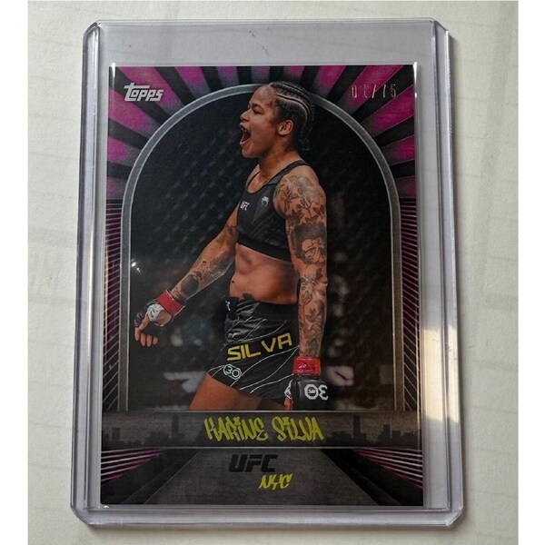 2024 Topps UFC NYC - KARINE SILVA - Pink 01/75 #10