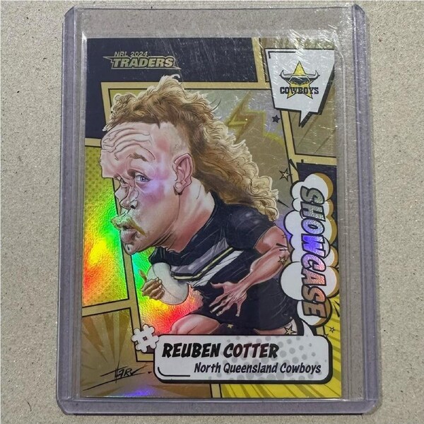 2024 NRL Traders Titanium Showcase Case Card - REUBEN COTTER #57/60