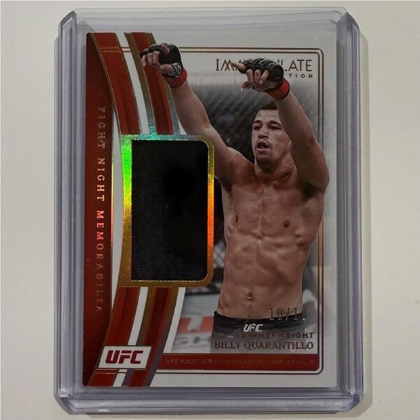 2023 Immaculate UFC Billy Quarantillo Fighter Worn Patch Relic 10/10 BOOKEND