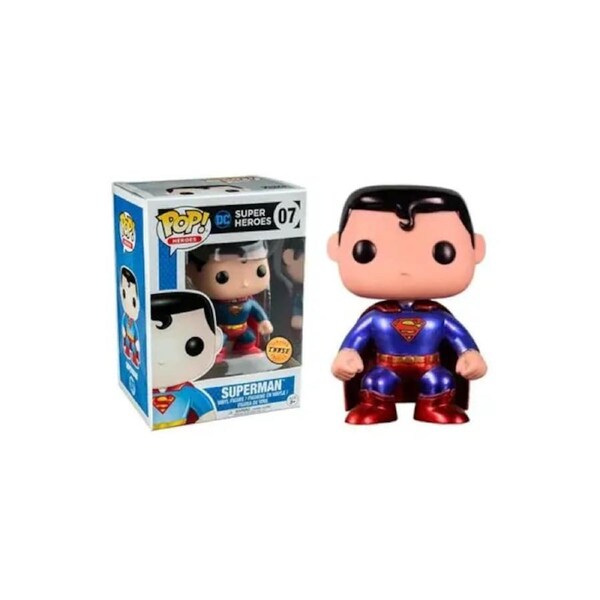 DC Super Heroes: Superman Metallic #07 Pop! Vinyl VAULTED CHASE EDITION!!!