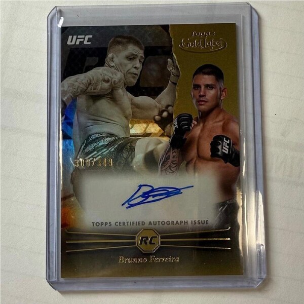 2024 Topps Gold Label UFC BRUNNO FERREIRA Rookie Auto RC 300/349 #RCA-BRF