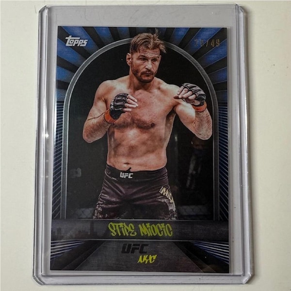 2024 TOPPS UFC NYC - STIPE MIOCIC Blue 20/49 #2