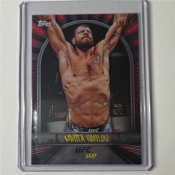 2024 TOPPS UFC NYC - NIKITA KRYLOV Red 05/10 #13