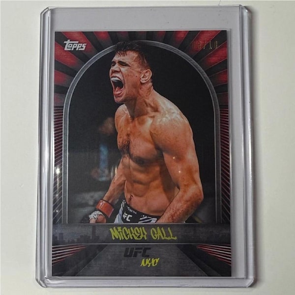 2024 TOPPS UFC NYC - MICKEY GALL Red 06/10 #15