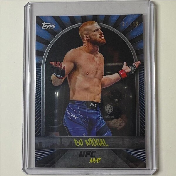 2024 TOPPS UFC NYC - BO NICKAL Blue 04/49 #5
