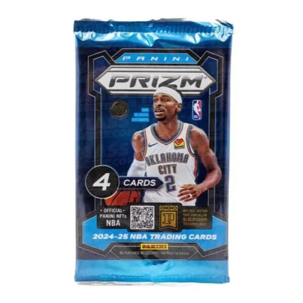 4 Pack Panini Prizm 2024-25 NBA Trading Cards