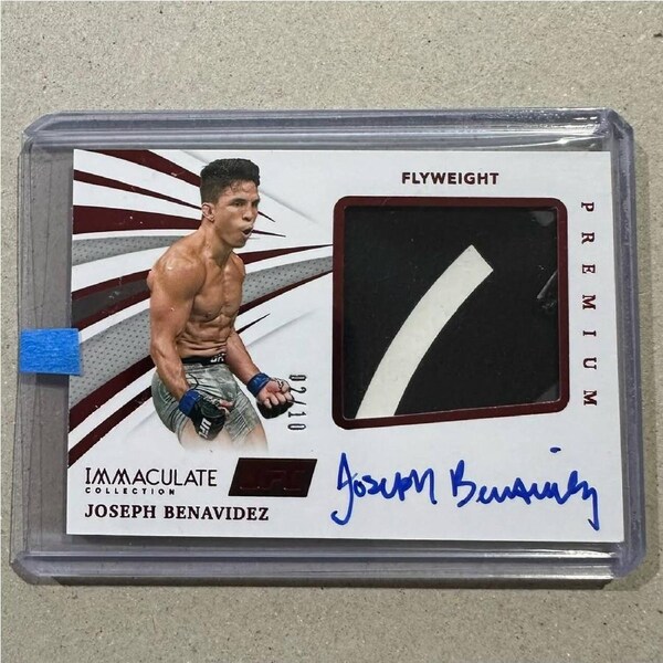 2021 Panini Immaculate UFC - Joseph Benavidez 02/10 Fighter Worn Relic Auto