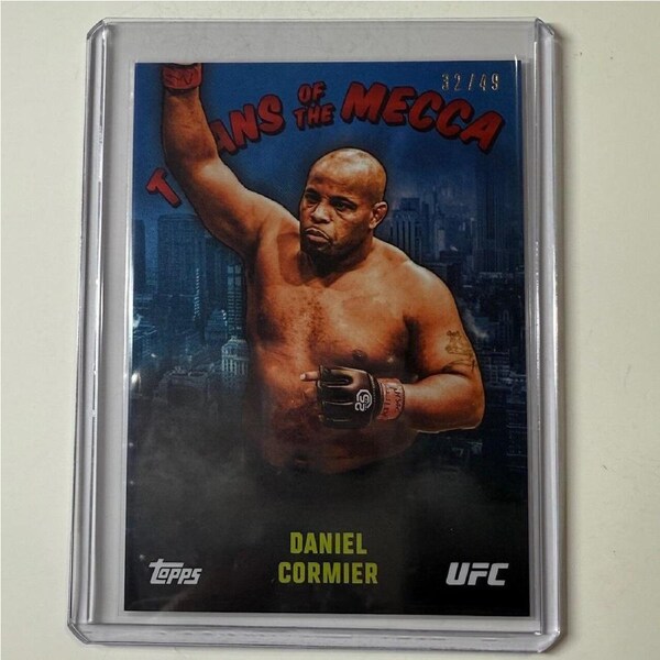2024 TOPPS UFC NYC - DANIEL CORMIER Titans Of The Mecca BLUE 32/49 #TM-3
