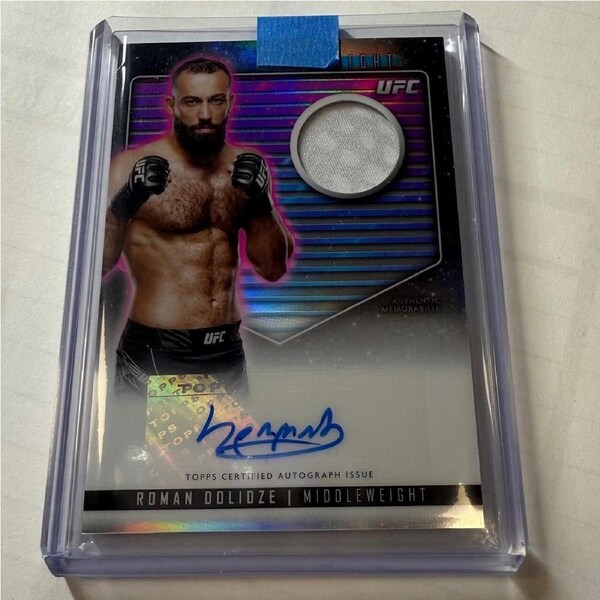 2024 Topps Midnight UFC - ROMAN DOLIDZE Relic Auto #RCA-RDO
