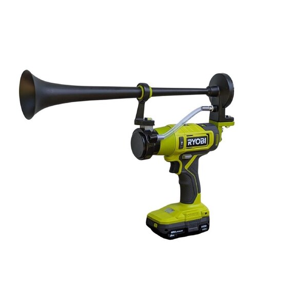 Ryobi Air horn, 150+ DB 18v one plus, works with all 18+ battery