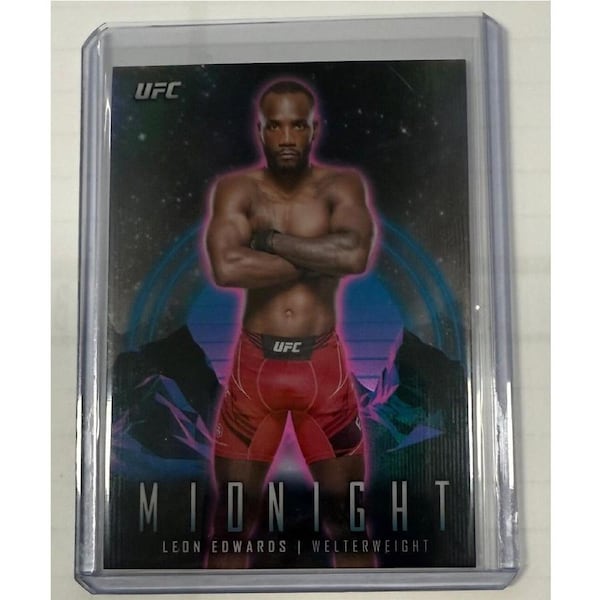 2024 Topps Midnight UFC - LEON EDWARDS BASE CARD #58