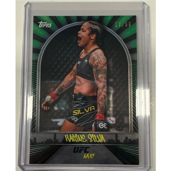 2024 Topps UFC NYC - KARINE SILVA - GREEN 13/99 #10