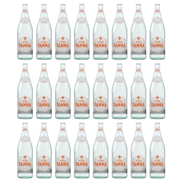 24PK Acqua Panna Premium Italian Still Mineral Water w/Glass Bottle 500ml