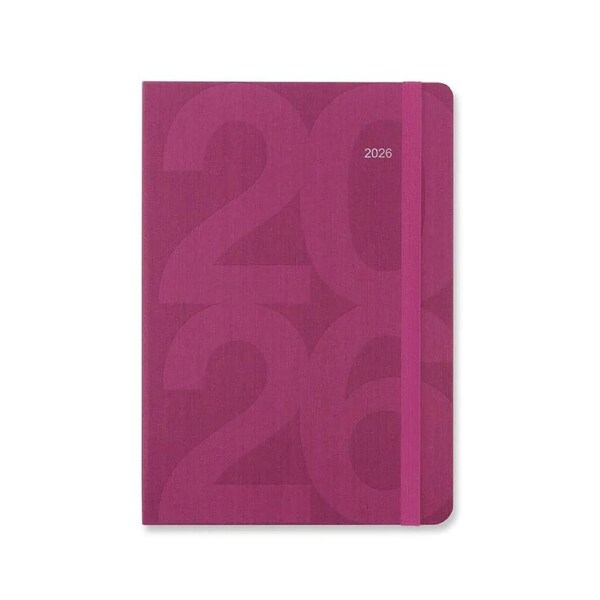 2026 Diary Letts of London Block A5 Week to View Pink 081672