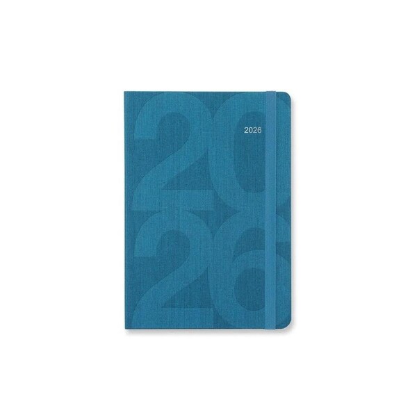 2026 Diary Letts of London Block A6 Week to View Turquoise 081666