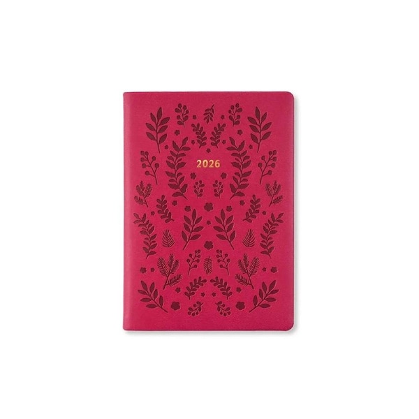 2026 Diary Letts of London Woodland A6 Week to View Pink 082168