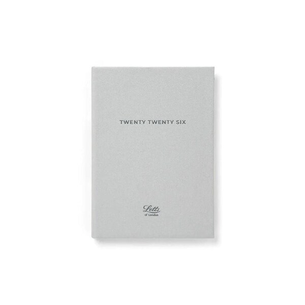 2026 Diary Letts of London Titanium A6 Day to Page w/ Appointments Silver 082592