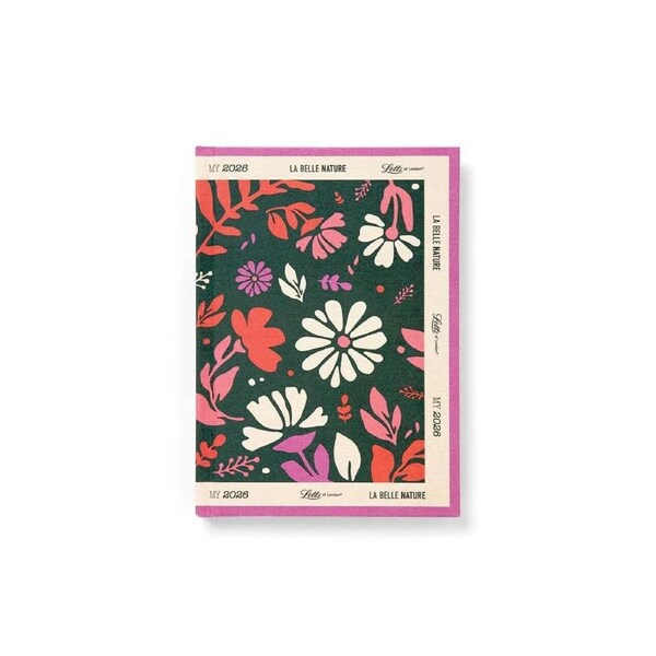 2026 Diary Letts of London La Belle Nature A6 Week to View Green 082565