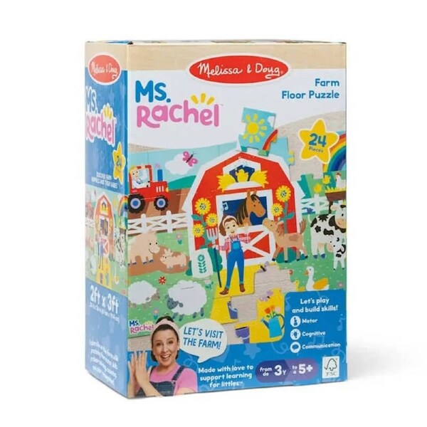 Melissa and Doug Ms Rachel Farm 24 Piece Floor Puzzle