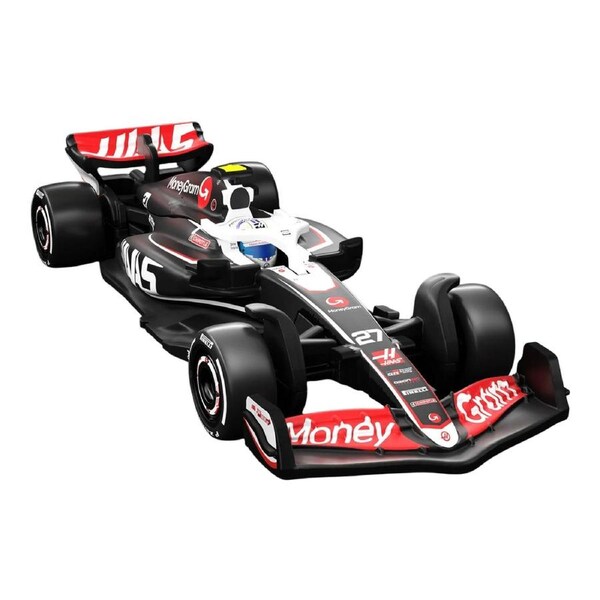Hot Wheels Premium Formula 1 2024 MoneyGram Haas F1 Team VF-24 #27 Nico Hulkenberg Diecast Vehicle