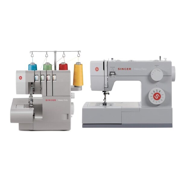 SINGER(R) Heavy Duty 4411 Sewing Machine + 14HD854 Overlocker Combo - Power, Speed & Professional Finishes