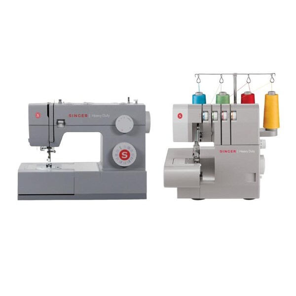 SINGER Heavy Duty 4432 Sewing Machine + 14HD854 Overlocker Combo Strength, Speed & Professional Finish