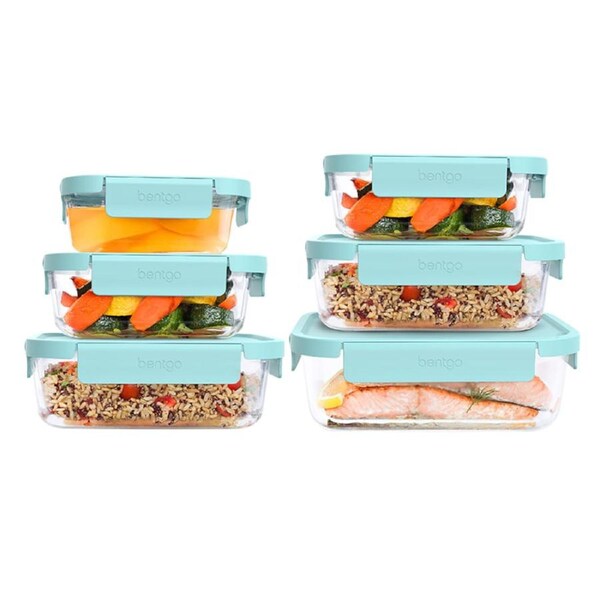 Bentgo 12 Piece Rectangle Glass Food Storage Set