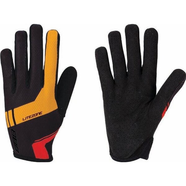 BBB Cycling LiteZone Gloves BBW-46 - Black/Orange Size L / Red