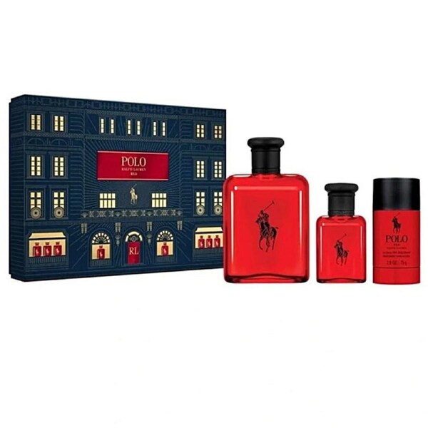 Ralph Lauren Polo Red 3 Piece Gift Set