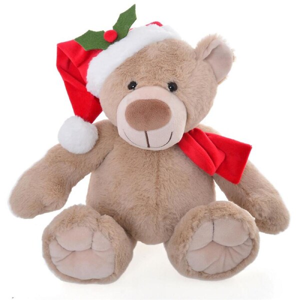 Gibson Gifts Stuffed Teddy Bear Christmas Plush Toy Large 240x350x290mm