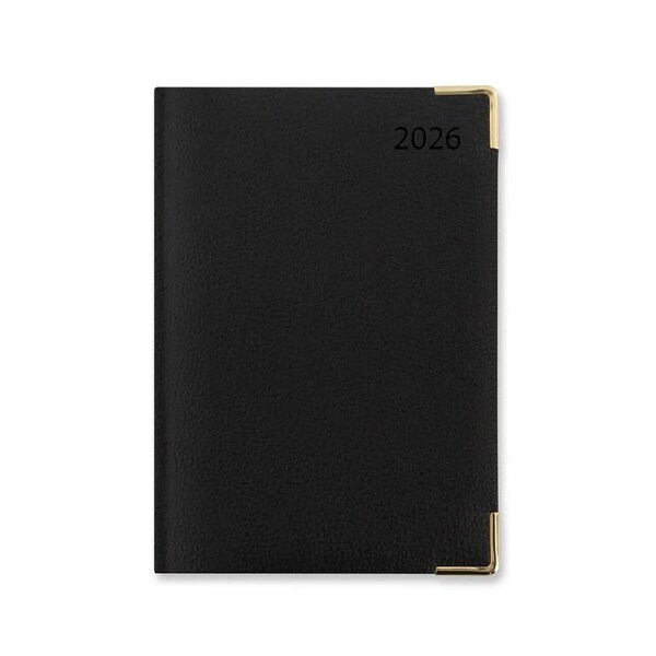 2026 Diary Letts of London Connoisseur A5 Week to View Black TC3XBK