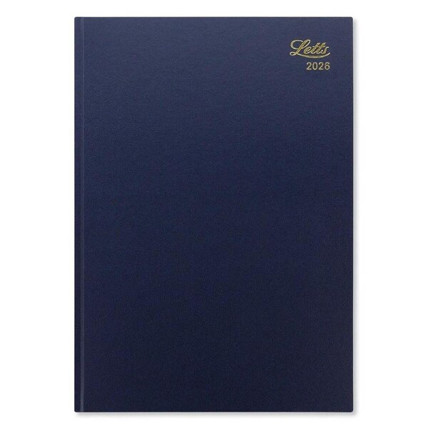 2026 Diary Letts of London Standard A4 Week to View Blue T31ZBL