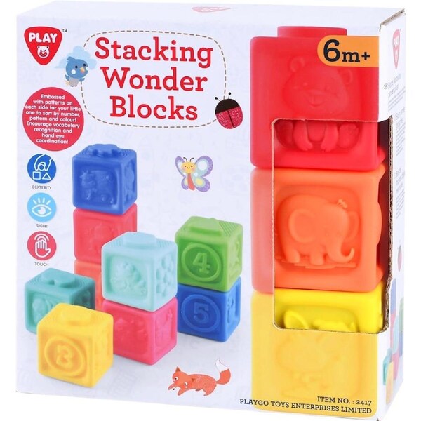 Playgo Toys Ent. Ltd. - Stacking Wonder Blocks 9 Pcs