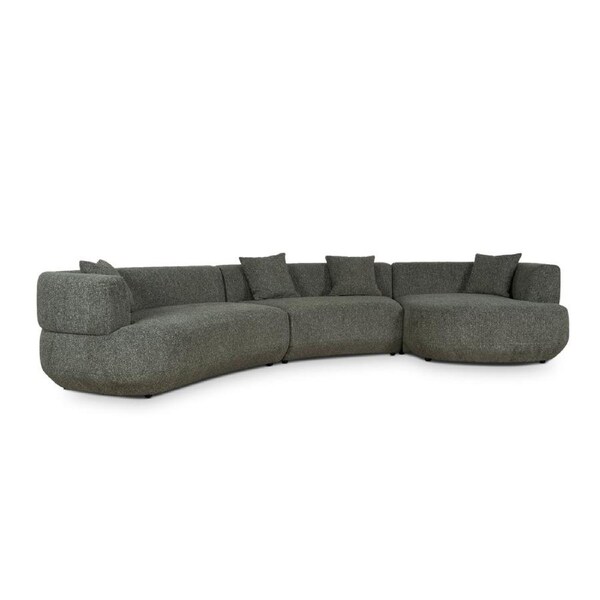 Roly Modular Right Chaise Sofa - Canopy Green