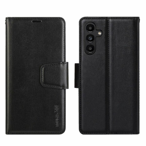 Tough On Samsung Galaxy A35 5G Case Wallet Leather Cover Black