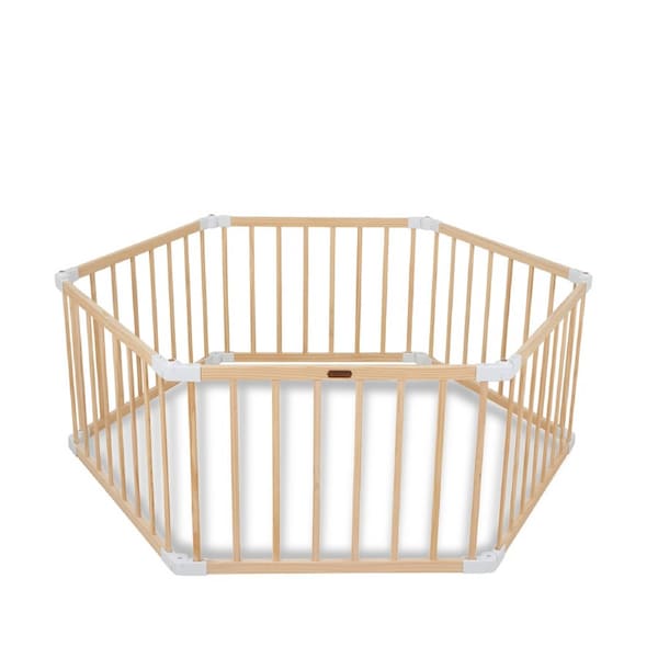 TikkTokk Little Boss Hexagonal Playpen Natural