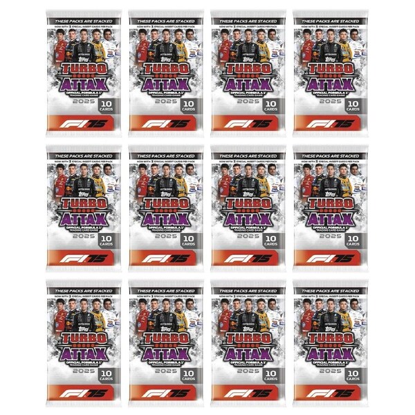 Topps Turbo Attax Formula 1 2025 Booster 12 Pack