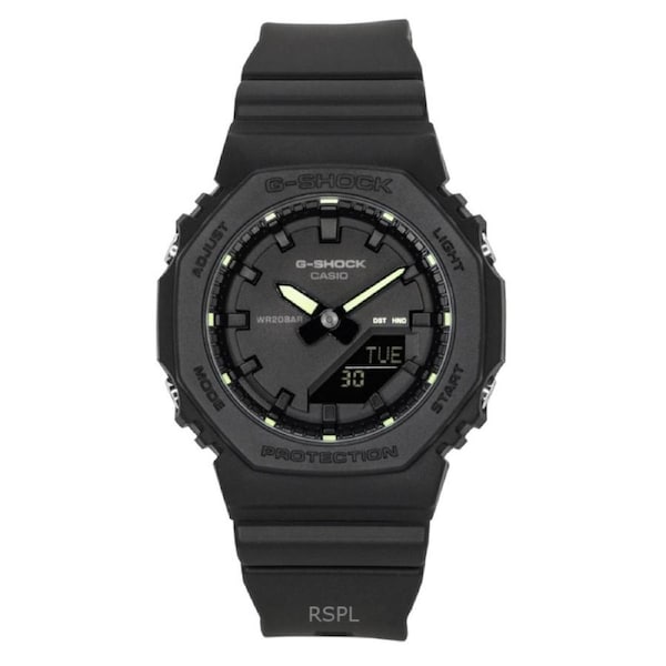 Casio F-SHOCK Quartz GMA-P2100SA-1A2 Ladies Watch Stopwatch Timer Analog Digital Bio-Based Resin Black Dial 200M
