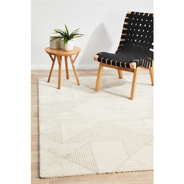 Rug Culture Abode Natural Multi Skandi Geometric Rug 230X160CM
