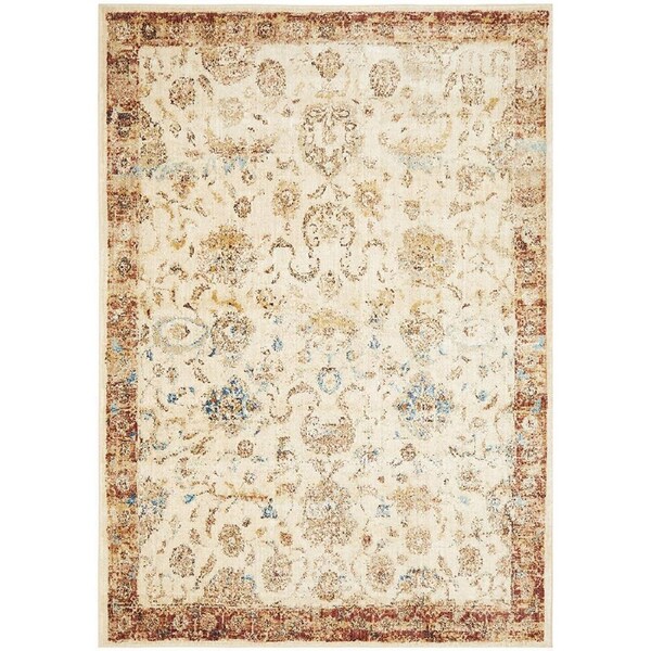 Rug Culture Abode Ivory Silky Finish Vintage Look Rug 230X160CM