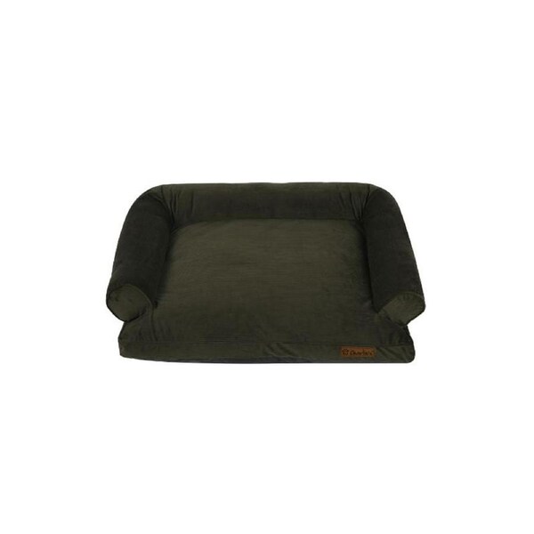 Corduroy Pet Sofa Bed (Green) - Large