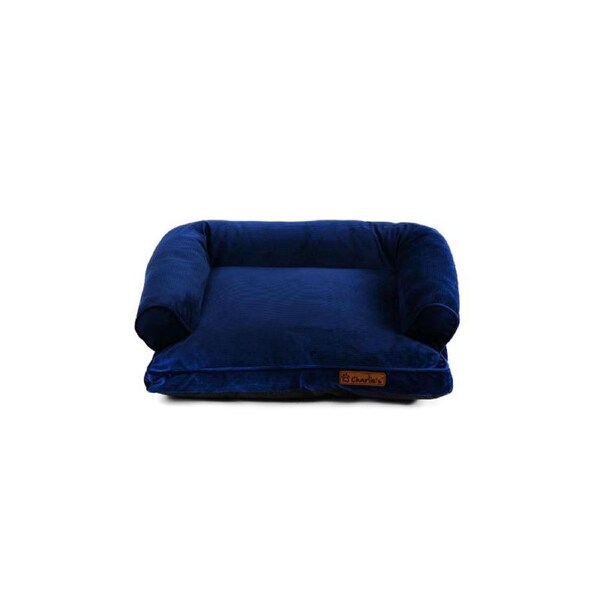 Corduroy Pet Sofa Bed (Navy) - Small