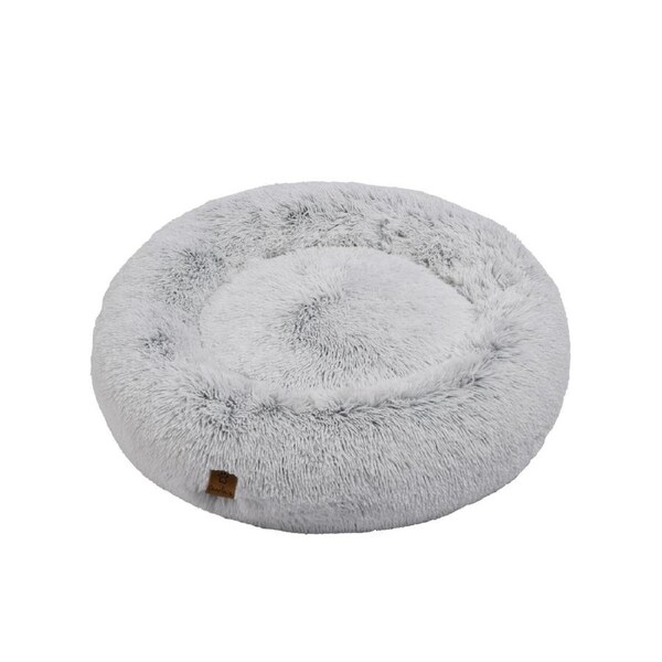 Faux Fur Fluffy Calming Pet Bed (White) - Large