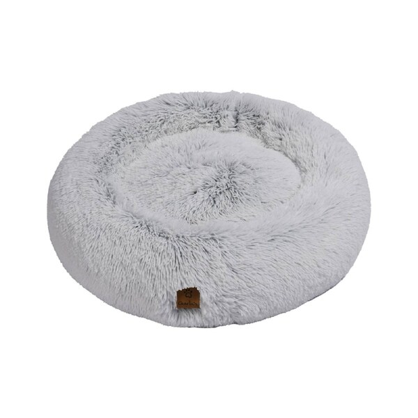 Faux Fur Fluffy Calming Pet Bed (White) - Medium