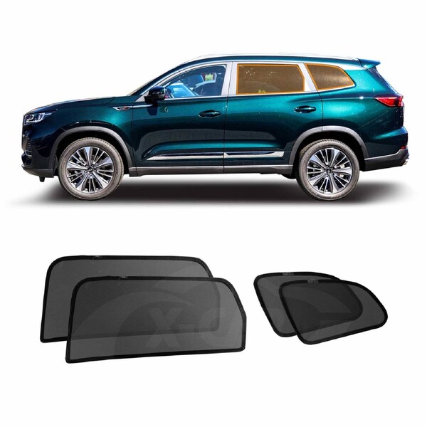 Rear Port Window Sun Shade for Chery Tiggo 8 Pro Max 2024-Onwards UV Protection Car Sunshade Blind Mesh