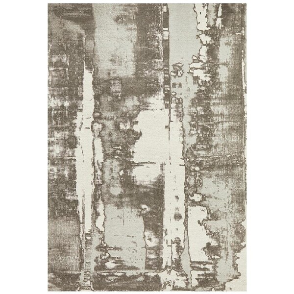 Rug Culture Silver Grey Abstract Jacquard Woven Rug 320X230CM