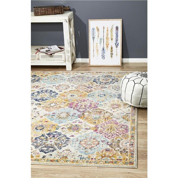 Rug Culture Multi Durable Moroccan Tile Rug 330X240CM